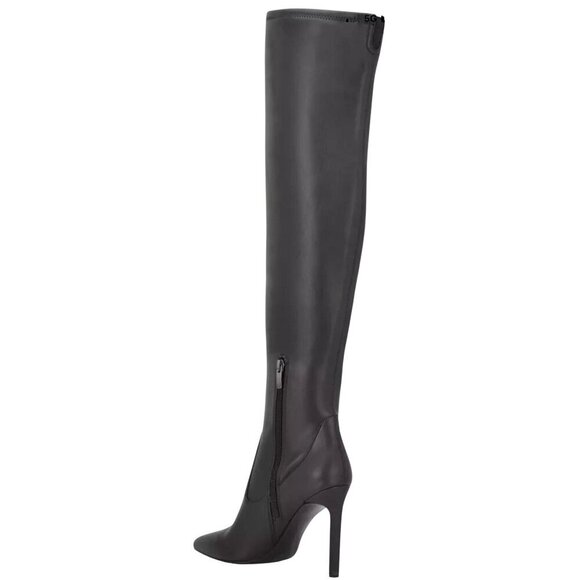 NINE WEST / Tacy 3 / Over / The Knee / Black / Boots / Faux Leather / Stiletto H - Picture 3 of 8
